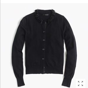 J. Crew NWT Embellished Jackie cardigan sweater